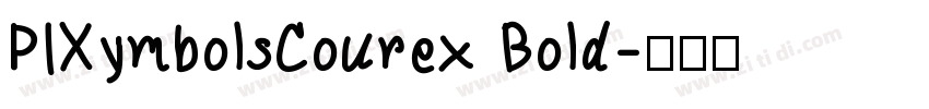 PIXymbolsCourex Bold字体转换